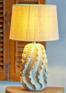 Настольная лампа Bloomingville Natika, керамогранит / лен - 1 пламя