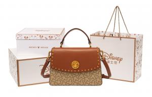 Disney Микки Серия ПВХ наплечная сумка через плечо женская сумка в стиле Майяр коричневый, Maillard Style Brown