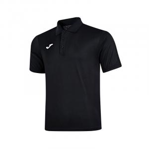 Футболка поло унисекс Joma, черная