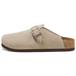 Кожаные лоскутные сандалии с закрытым носком женские BATA, Brown