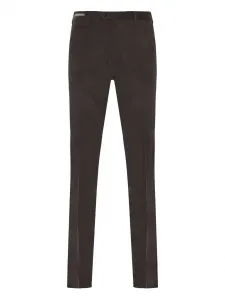 Брюки без застежки Corneliani, коричневый