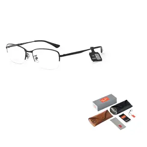 RayBan Титановая прямоугольная оправа для очков унисекс, RX8774D-1012-55