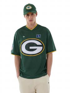 NEW ERA Футболка 'NFL Green Bay Packers' в темно-зеленом цвете