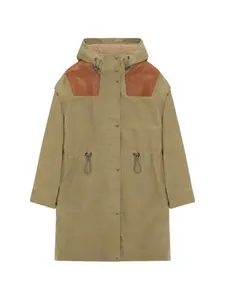 Парка Faith с кожаными вставками Fortela, бежевый