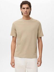 Футболка Gare из хлопкового микса Mango, Light Beige
