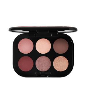 Тени для век connect in eyeshadow palette Mac, embedded in burgundy, вес 6.25 гр.