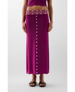 Женская трикотажная юбка-рубашка Scalpers, Purple