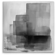 Картина на холсте A.S. Création Block Print 1 цвет weissgrau