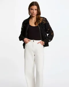 Женская короткая кружевная куртка Morgan, черный