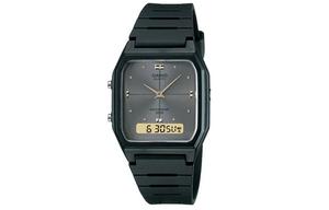Мужские молодежные черные часы AW-48HE-8A CASIO