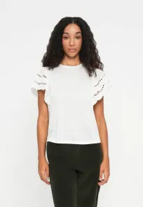 Базовая футболка с рукавом vilacine Vila, Cloud Dancer