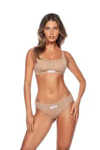 Бюстгальтер BRALETTE SCOOP NECK GOD SAVE QUEENS, бежевый