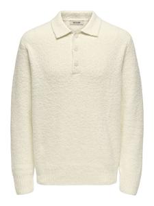 Свитер ONSDALE RLX LS POLO KNIT белого цвета Only&Sons