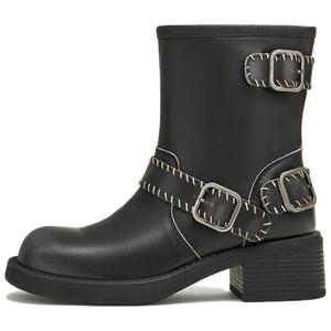 Женские Ботинки TATA, Черные (С Подкладкой Из Флиса)