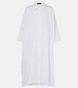 Хлопковое поплиновое платье-рубашка Joseph, White