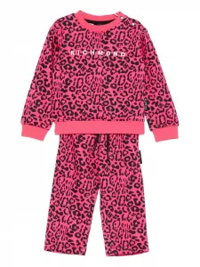 Спортивный костюм с леопардовым принтом (комплект из двух предметов) John Richmond Junior, розовый