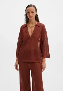 Ажурный джемпер «имене» Malina, Rust