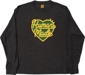 Футболка Human Made Graphic Long-Sleeve  #4 'Olive', зеленый