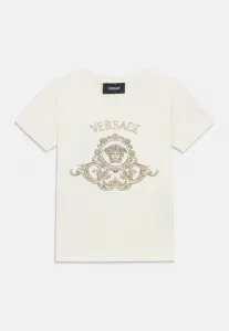 Футболка унисекс с принтом герба зала медузы Versace, Bianco