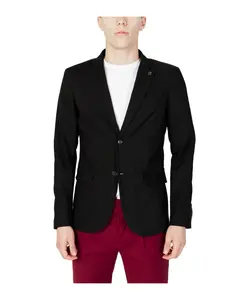 Черный пиджак на пуговицах Gianni Lupo, черный