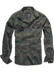 Рубашка "Slim Fit Shirt Long Sleeve" в камуфляжной расцветке Brandit