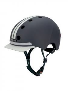 Велосипедный шлем Melon E-Series "Highway" с подсветкой, серый