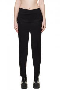 Юбка-Миди с разрезами в виде храма Rick Owens, черный