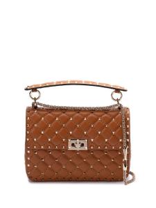 Valentino Garavani сумка-тоут Rockstud Spike, коричневый