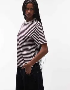 Бордовая футболка в полоску Carhartt WIP ezra