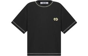 Детская футболка Dior, черный