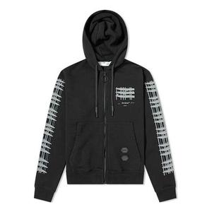 Толстовка mens virgil abloh industrial slim zipped black Off-White, черный