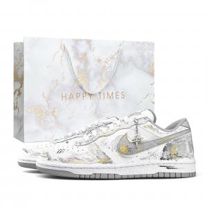 Nike Big Ink Wash Gold And Silver, специальная шоппинг-сумка, низкие скейтборд-кроссовки мужские бело-серо-серебристые