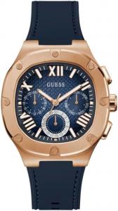 GUESS мужские часы 42mm, Navy/Rose Gold Tone/Navy