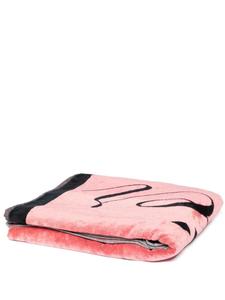 Пляжное полотенце Jean Paul Gaultier с логотипом и интарсией, розовый