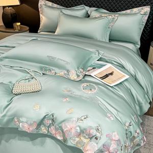 LUOLAI HOME Комплект постельного белья 4 предмета с пододеяльником 220x240 см, простыня