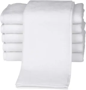 Полотенца гостевые ROSS "Sensual 9000", (6 шт.), облагороженные маслом алоэ вера 30х50 см (6 шт.), белый