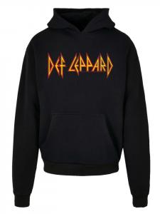 Пуловер F4NT4STIC Ultra Heavy Hoodie Def Leppard Shatter Logo, черный
