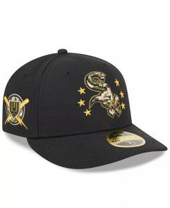 Мужская черная бейсболка Chicago White Sox 2024 Armed Forces Day Low Profile 59FIFTY Fitted Hat New Era