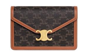 CELINE Сумка через плечо с отделкой из телячьей кожи