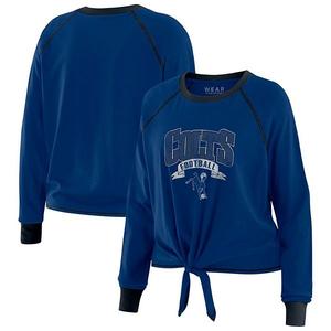 Женский топ с длинными рукавами и завязкой royal/black indianapolis colts Wear By Erin Andrews