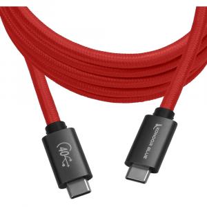 Кабель USB-C Kondor Blue USB-C Cable (6', Cardinal Red) KB_USB4C_6_R