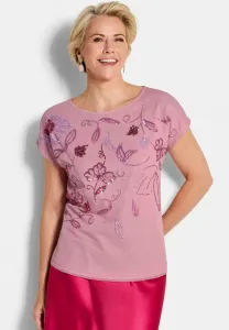 Mit pailletten blouse Goldner, Rosé