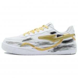 Erke Низкие кроссовки для скейтбординга с амортизацией, износостойкие, нескользящие, мужские, белое золото