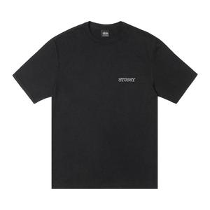 Футболка Stussy Jumbo Tee Pigment Dyed 'Black', черный