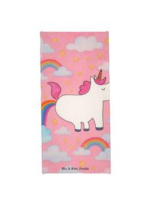 Mr. & Mrs. Panda Дизайн полотенца с изображением белого единорога, пукающего без слов