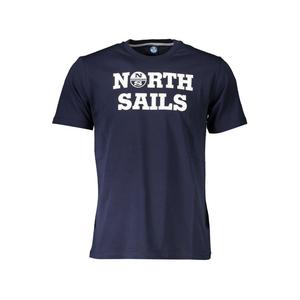 Синяя хлопковая мужская футболка North Sails