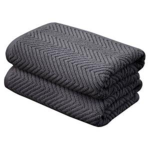 Полотенце для душа framsohn Ozean 2 шт, 75x0,5x150 см, графитовый