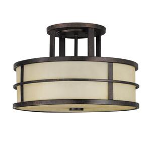 Потолочный светильник Elstead Lighting, 34,3x22,9 см, цвет темно-коричневый/бронзовый