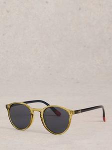 Стильные круглые солнцезащитные очки White Stuff, Khaki Grn