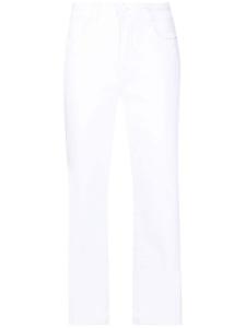 L'Agence укороченные джинсы прямого кроя, белый